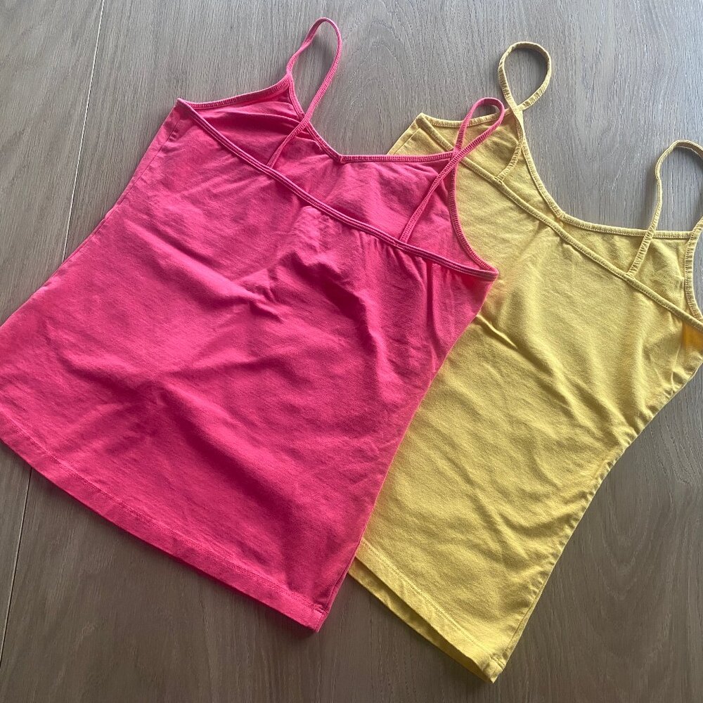 Lot of 2 Simply Styled Tank Top Yellow size M